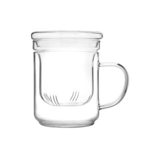Skleněný šálek na čaj s filtrem 0,4l - Ibili