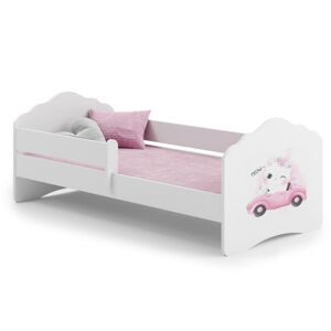 ArtAdrk Dětská postel CASIMO | se zábranou Provedení: Mačička v aute