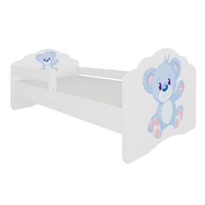 ArtAdrk Dětská postel CASIMO | se zábranou Provedení: Modrý macko