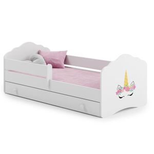 ArtAdrk Dětská postel CASIMO | se zásuvkou a zábranou Provedení: Jednorožec
