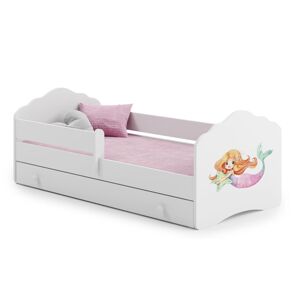 ArtAdrk Dětská postel CASIMO | se zásuvkou a zábranou Provedení: Morská panna