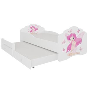 ArtAdrk Dětská postel CASIMO II | s přistýlkou Provedení: Dievča s krídlami