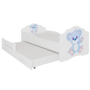 ArtAdrk Dětská postel CASIMO II | s přistýlkou Provedení: Modrý macko