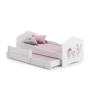 ArtAdrk Dětská postel CASIMO II | s přistýlkou Provedení: Balerína s jednorožcom
