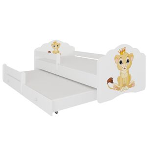ArtAdrk Dětská postel CASIMO II | s přistýlkou ​​a zábranou Provedení: Levík