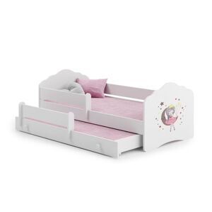 ArtAdrk Dětská postel CASIMO II | s přistýlkou ​​a zábranou Provedení: Spiaca princezná