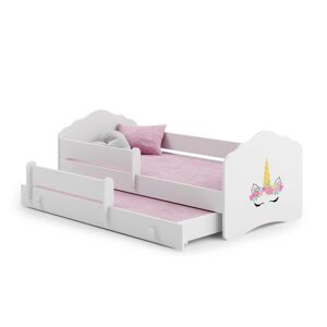 ArtAdrk Dětská postel CASIMO II | s přistýlkou ​​a zábranou Provedení: Jednorožec