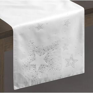 ArtFir Vánoční běhoun LIVVI 1 | bílá 35 x 180 cm