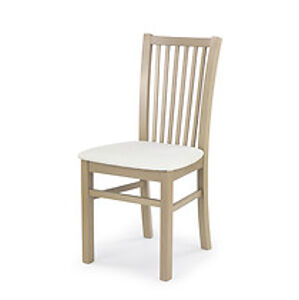 Jídelní židle: HALMAR JACEK HALMAR - poťahový materiál: eco koža/ Madryt 121, HALMAR - drevo: dub sonoma