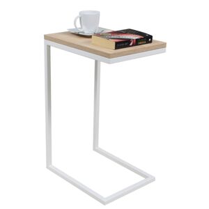 ArtAdrk Příruční stolek SPARK | bílé nohy Barva: dub sonoma