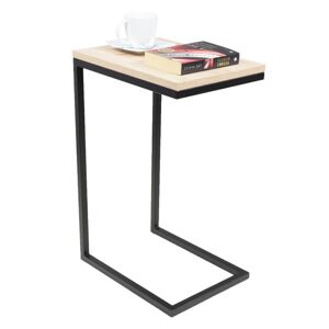 ArtAdrk Příruční stolek SPARK | černé nohy Barva: dub sonoma