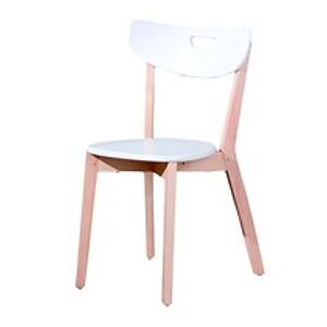 Jídelní židle: HALMAR Peppe HALMAR - drevo: MDF lakovaná - biela