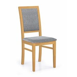 Jídelní židle: HALMAR SYLWEK 1 HALMAR - poťahový materiál: Nábytková látka - inari 23, HALMAR - drevo: dub sonoma
