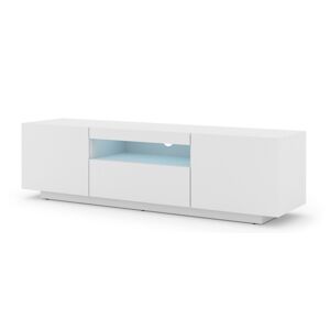 ARTBm TV stolek AURA 150 | bílý mat Variant: s LED osvětlením