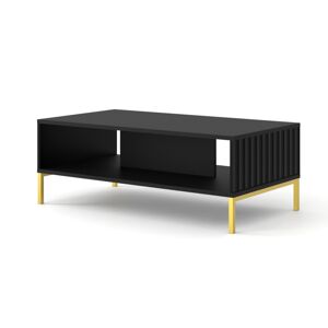 ARTBm Konferenční stolek WAVE Provedení: Čierny mat / zlaté nohy