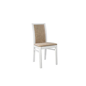 BRW Jídelní židle: INDIANA-JKRS Látka: 600, Prevedenie dreva Trax: Biely mat