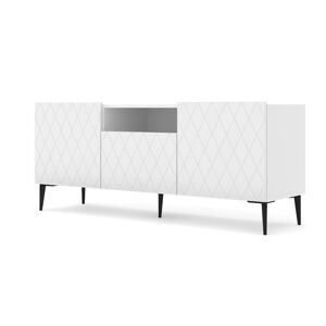 ARTBm Tv stolek DIUNA 145 2D1K | bílá matná Provedení: Biela mat / čierne nohy