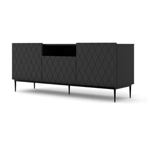 ARTBm Tv stolek DIUNA 145 2D1K | černý mat Provedení: Čierny mat / čierna podnož