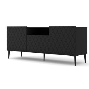 ARTBm Tv stolek DIUNA 145 2D1K | černý mat Provedení: Čierny mat / čierne nohy