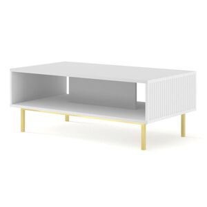 ARTBm Konferenční stolek RAVENNA B 90 | bílý matný Provedení: Biela matná / zlatá podnož