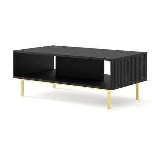 ARTBm Konferenční stolek RAVENNA B 90 | černý matný Provedení: Čierny mat / zlatá podnož