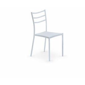 BRW Jídelní židle: K159 HALMAR - sklo/kov: siva, HALMAR - plast, polypropylen, polycarbonat: čierny
