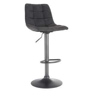 Tempo Kondela Barová židle, šedá / černá, Lahe