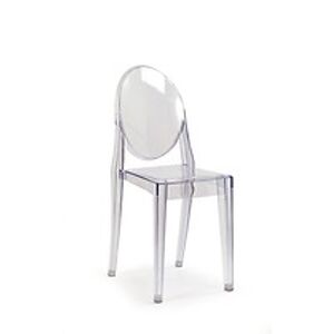 BRW Jídelní židle: K89 HALMAR - plast, polypropylen, polycarbonat: bezfarebny