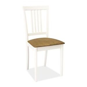 Jídelní židle: SIGNAL CD-63 SIGNAL - stoličky: drevo biele/béžová