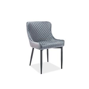 Jídelní židle: SIGNAL COLIN B VELVET SIGNAL - stoličky: Látka Bluvel 14 sivá