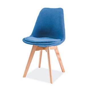 Jídelní židle: SIGNAL DIOR SIGNAL - stoličky: dub/ svetlosivá tap.34