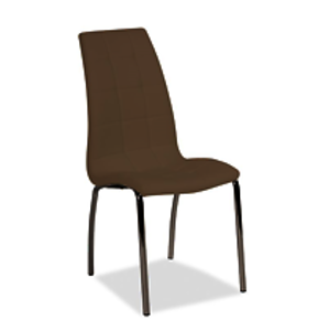 Jídelní židle: SIGNAL H-104 SIGNAL - stoličky: chróm/ekokoža biela
