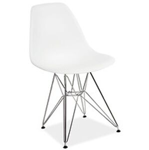 Jídelní židle: SIGNAL LINO SIGNAL - stoličky: chróm/biela