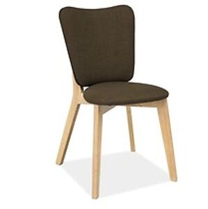 Jídelní židle: SIGNAL MONTANA SIGNAL - stoličky: biely dub/ khaki
