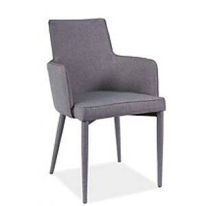 Jídelní židle: SIGNAL Semira SIGNAL - stoličky: látka/grafit