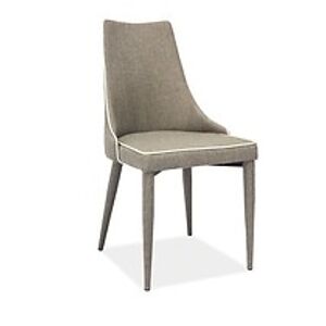 Jídelní židle: SIGNAL SOREN SIGNAL - stoličky: látka/sivá