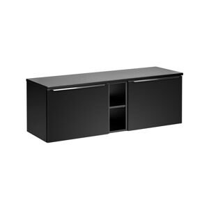 ArtCom Koupelnová skříňka s deskou SANTA FE Black D140/1 | 140 cm