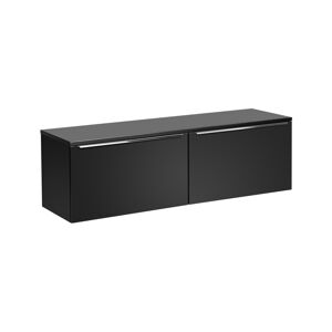 ArtCom Koupelnová skříňka s deskou SANTA FE Black D160/1 | 160 cm