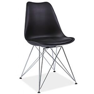 Jídelní židle: SIGNAL TIM SIGNAL - stoličky: čierna