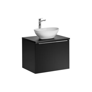 ArtCom Koupelnová skříňka s umyvadlem a deskou SANTA FE Black DU60/2 | 60 cm