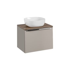 ArtCom Koupelnová skříňka s umyvadlem a deskou SANTA Fe Taupe DU60/1 | 60 cm