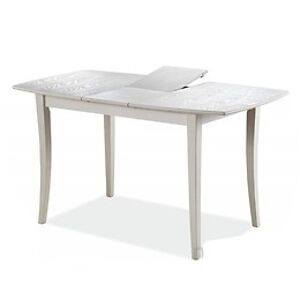 Jídelní rozkládací stůl: SIGNAL MARTINA BIANCO SIGNAL - stoly: MDF/ drevo - ecru
