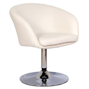 Barová židle: SIGNAL A-322 SIGNAL - stoličky: chróm/ekokoža krémová
