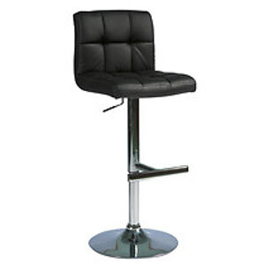 Barová židle: SIGNAL C-105 SIGNAL - stoličky: chróm/ekokoža tmavo-hnedá