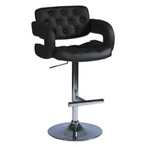 Barová židle: SIGNAL C-141 SIGNAL - stoličky: chróm/ekokoža čierna