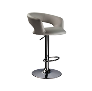 Barová židle: SIGNAL C-328 SIGNAL - stoličky: chróm/ekokoža čierna