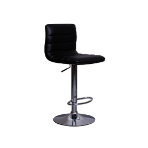 Barová židle: SIGNAL C-331 SIGNAL - stoličky: chróm/ekokoža čierna
