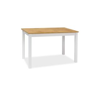 Signal Jídelní stůl ADAM | 100 x 60 cm Barva: dub wotan / bílý mat