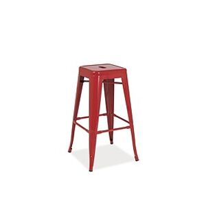Barová židle: SIGNAL LONG SIGNAL - stoličky: červená