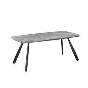 Tempo Kondela Jídelní stůl, 180 cm, beton / černá, ADELON